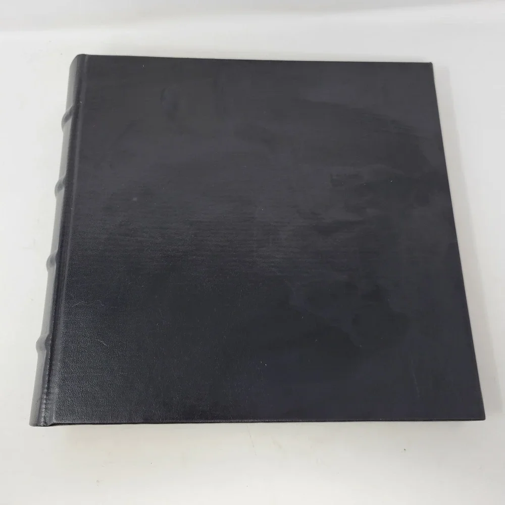 Restoration Hardware Black Leather Photograph Album Archival 200 Prints‎ Italy